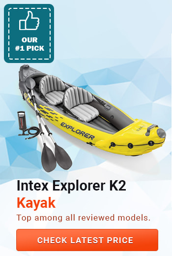 Intex Explorer K2 Kayak, best tandem kayak, tandem sit in kayak